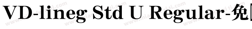 VD-lineg Std U Regular字体转换